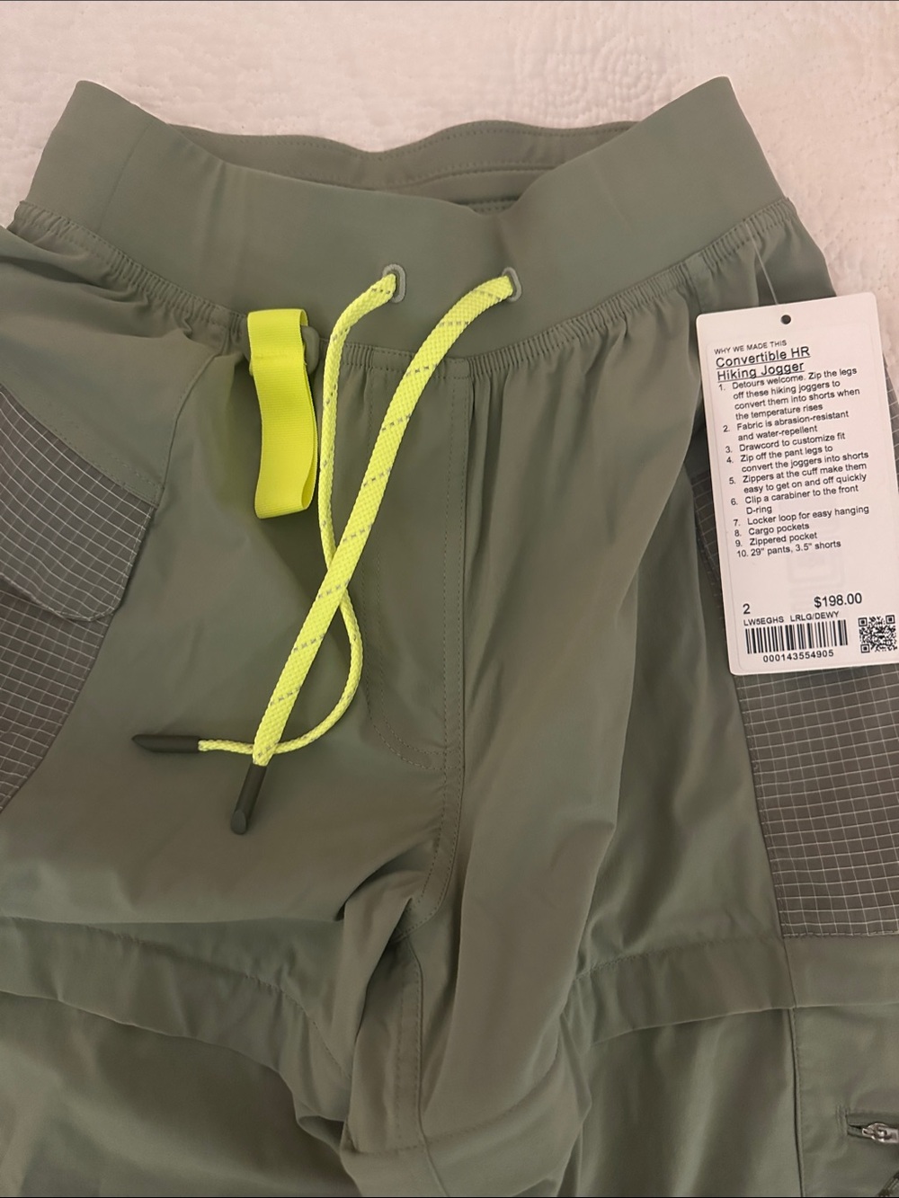 lululemon convertible HR hiking jogger